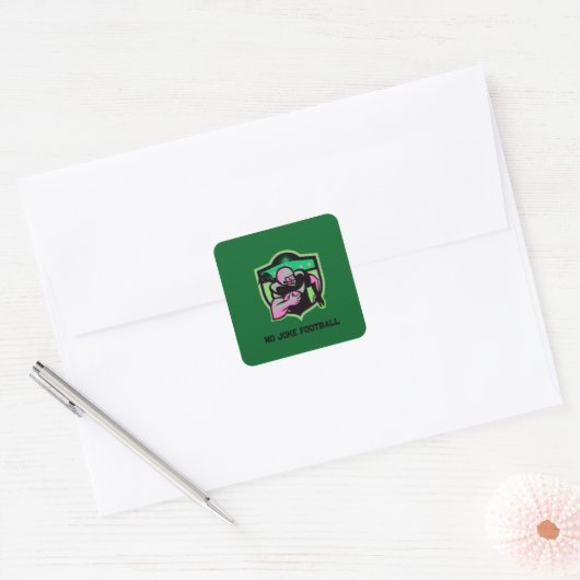 Loopspeler Vierkante Sticker (Envelop)