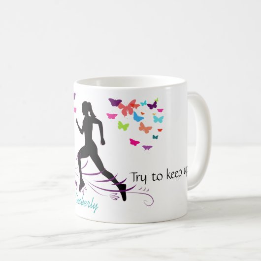 Loopt als een meisje Mok (Voorkant rechts)