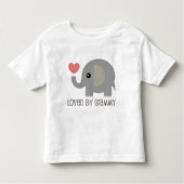 Loopt door Grammy Heart Elephant Kinder Shirts (Voorkant)