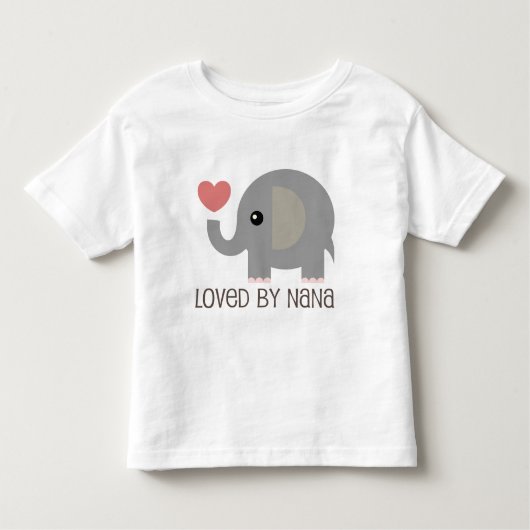 Loopt door Nana Heart Elephant Kinder Shirts (Voorkant)