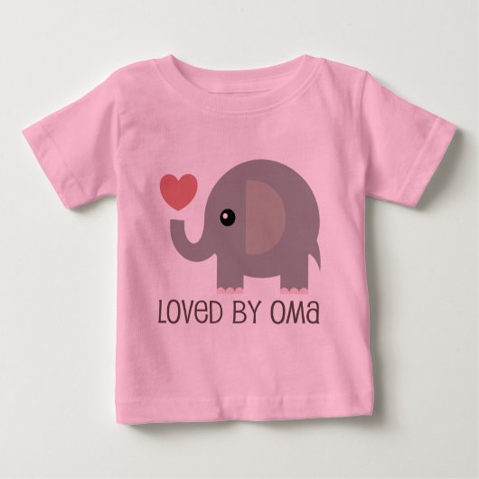 Loopt door Oma Heart Elephant (Voorkant)