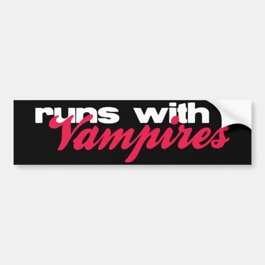 Loopt met bumpersticker voor ampiers (Voorkant)