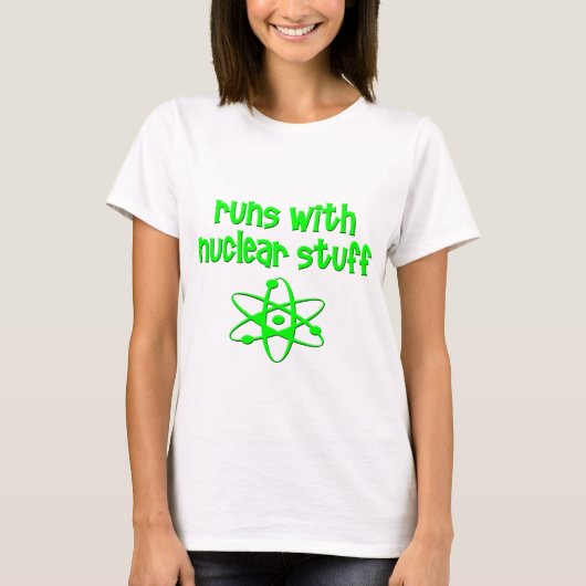 Loopt met nucleair materiaal t-shirt (Voorkant)