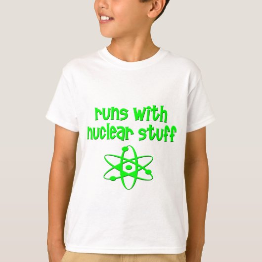 Loopt Met Nucleair Spul T-shirt (Voorkant)