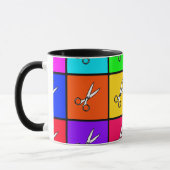 Loopt met schaar mok (Links)