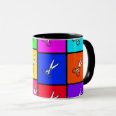 Loopt met schaar mok (Voorkant rechts)