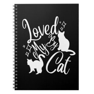 Loopt naar mijn kat in het wit notitieboek