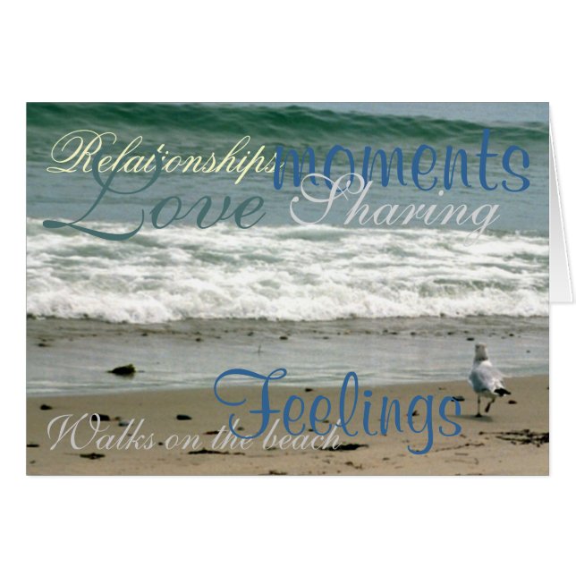 Loopt op het strand (Voorkant Horizontaal)