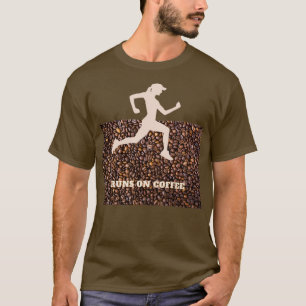 Loopt op koffie f t-shirt