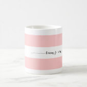 Loopt op mok met koffiegestreept, roze (Center)