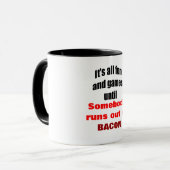 Loopt uit Bacon Mok (Voorkant links)