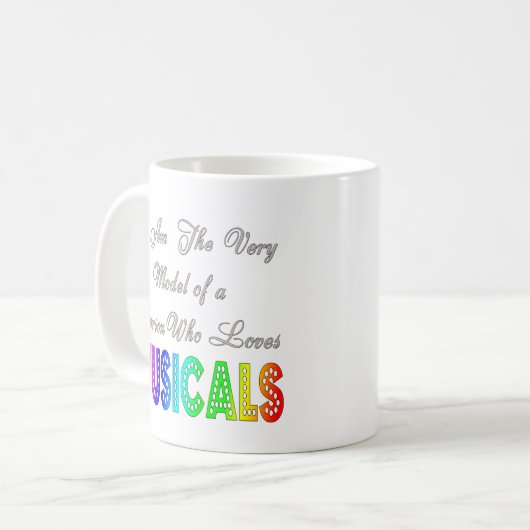 Loopt van Musicals Mok (Voorkant links)