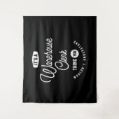 Looptijd Clerk Job Title Cadeau Wandkleed (Voorkant)