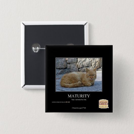 Looptijd Vierkante Button 5,1 Cm (Voorkant /achterkant)