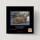 Looptijd Vierkante Button 5,1 Cm (Voorkant)