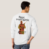 looptijdkopie, revolutionair-oorlogsvlag, cd-logo- t-shirt (Achterkant volledig)