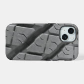 loopvlak van vrachtwagenbanden iPhone 15 case (Achterkant horizontaal)