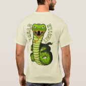 loopvlakgevoed licht dubbelzijdige slang t-shirt (Achterkant)