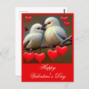 Loopvogels valentijn briefkaart