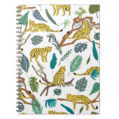 Loopvogels wilde dieren in het oerwoud die met de notitieboek (Voorkant)