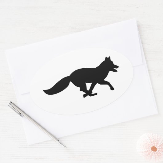 Loopvos Ovale Sticker (Envelop)