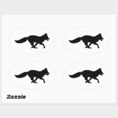 Loopvos Ovale Sticker (Vel)