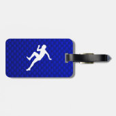 loopwerk; Blauw Bagagelabel (Achterkant horizontaal)