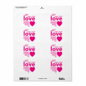 Loopwoorden Etiket (Full Sheet)