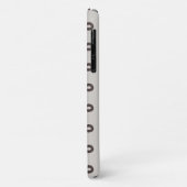 Loopy Lines - Bruin Mocha Ombre Phone Case (Achterkant/links)