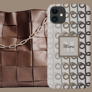 Loopy Lines - Bruin Mocha Ombre Phone Case