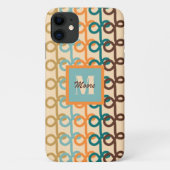 Loopy Lines - Donkere telefoontas met retro Case-Mate iPhone Case (Achterkant)