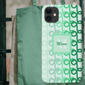 Loopy Lines - Green Ombre Phone Case