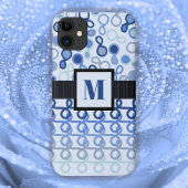 Loopy Lines met hybride paisley Blue Ombre Case-Mate iPhone Case