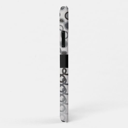 Loopy Lines met hybride paisley Gray Ombre Case-Mate iPhone Case (Achterkant/rechts)