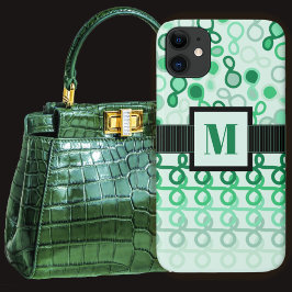 Loopy Lines met hybride paisley Green Hues Ombre Case-Mate iPhone Case