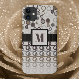 Loopy Lines met hybride paisley Mocha Brown Ombre Case-Mate iPhone Case