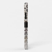 Loopy Lines met hybride paisley Mocha Brown Ombre Case-Mate iPhone Case (Achterkant/rechts)