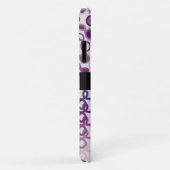 Loopy Lines met hybride paisley Paars Ombre Case-Mate iPhone Case (Achterkant/rechts)