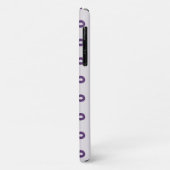 Loopy Lines - Paarse Violet Ombre Phone Case (Achterkant/links)