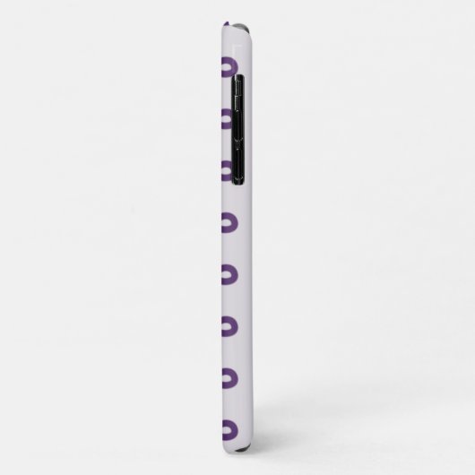 Loopy Lines - Paarse Violet Ombre Phone Case (Achterkant/links)