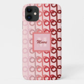 Loopy Lines - Rood tot Roze Ombre Telefoon Case (Achterkant)