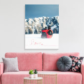 Loopy Love Heart String Eenvoudige knoop Moderne f Canvas Afdruk (Insitu (Woonkamer))