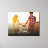 Loopy Love Heart String Eenvoudige knoop Moderne f Canvas Afdruk (Voorkant)