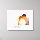 Loopy Love Heart String Eenvoudige knoop Moderne f Canvas Afdruk (Voorkant)