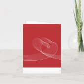Loopy Love Lines White Wedding Invitation Kaart (Achterkant)