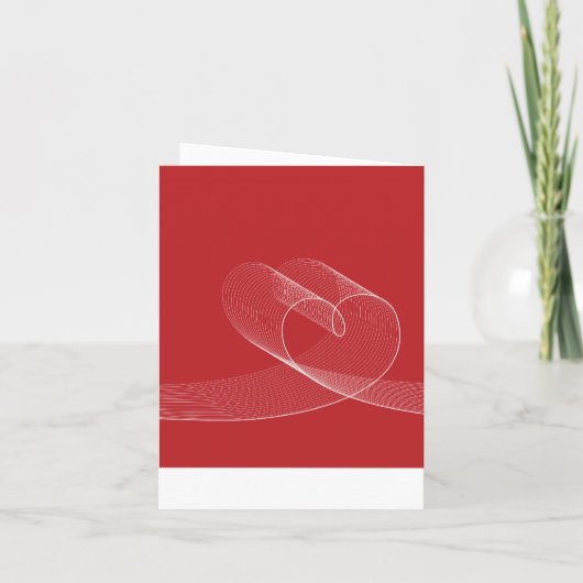 Loopy Love Lines White Wedding Invitation Kaart (Achterkant)