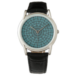 Loopy Pacific Ming Blauwe Geruite Horloge