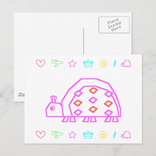 Loopzie Ladybug Briefkaart (Voorkant / Achterkant)