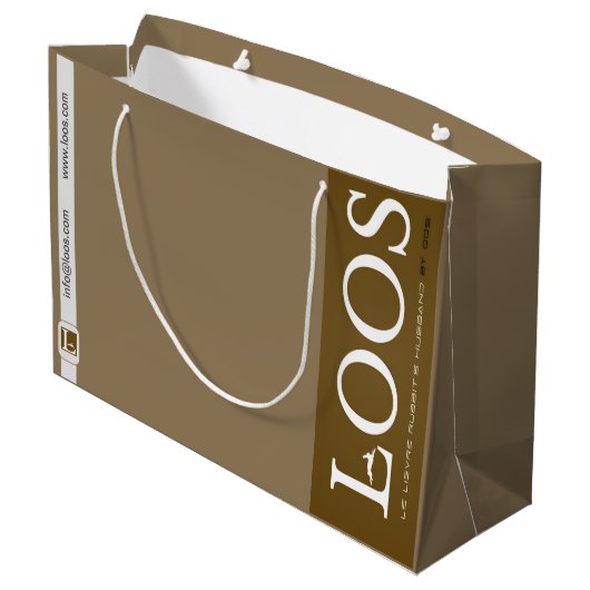 LOOS GIFT BAG GROOT CADEAUZAKJE (Achterkant Gekanteld)