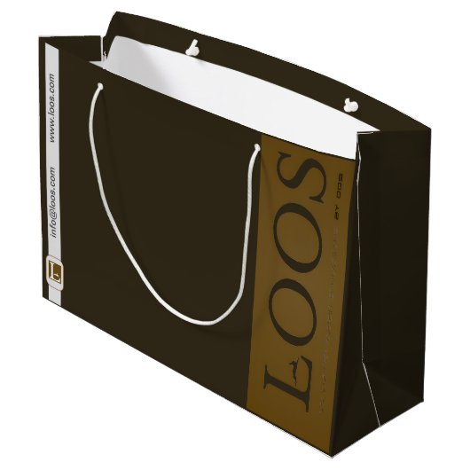 LOOS GIFT BAG GROOT CADEAUZAKJE (Achterkant Gekanteld)
